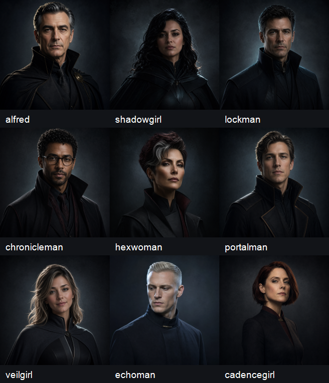 BatLab team contact sheet overview